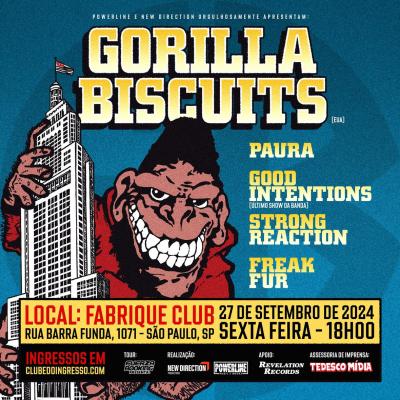 Gorilla Biscuits : show em São Paulo também terá bandas veteranas do hardcore nacional - Notícias - Arrepio Produções - Patos de Minas/MG