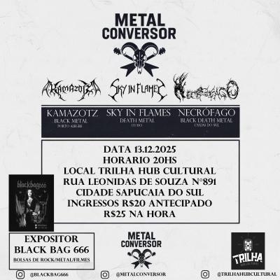 SKY IN FLAMES: Primeira edição do ‘Metal Conversor’ fecha a agenda de shows da banda em 2025 - Notícias - Arrepio Produções - Patos de Minas/MG