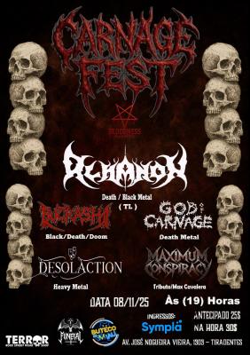 ALMANON : Banda será headliner no ‘Carnage Fest’, que acontece neste fim de semana – saiba mais! - Notícias - Arrepio Produções - Patos de Minas/MG