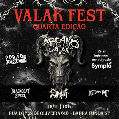 SHITAI : Com Arcano De Valak, Black Goat Spell e Distimia na quarta edição do ‘Valak Fest’ neste domingo (16) - Notícias - Arrepio Produções - Patos de Minas/MG