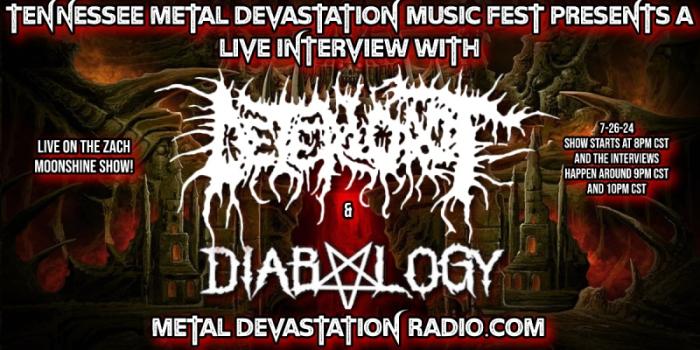 ICYMI: 24.923 Metal Maniacs sintonizados para uma entrevista ao vivo explosiva com Deteriorot e Diabology no The Zach Moonshine Show! - Notícias - Arrepio Produções - Patos de Minas/MG