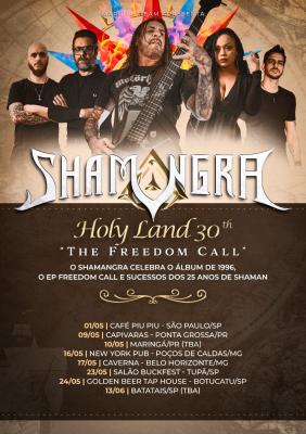 Shamangra anuncia turnê celebrando os 30 anos do álbum 