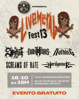SHITAI : Confirmados no ‘Live Metal Fest 13’ na lendária Woodstock Rock Store em São Paulo/SP - Notícias - Arrepio Produções - Patos de Minas/MG
