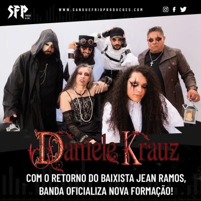 DANIELE KRAUZ : Com o retorno do baixista Jean Ramos, a banda oficializa sua nova formação, confira! - Notícias - Arrepio Produções - Patos de Minas/MG