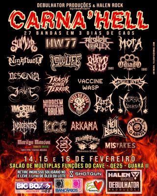 ODIADO : Brutalidade de “Cortante” ganha os palcos do festival ‘Carna' Hell’ em Brasília/DF na próxima segunda-feira (16) - Notícias - Arrepio Produções - Patos de Minas/MG