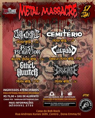 ORTHOSTAT: Iniciando 2026 com tudo, banda é confirmada no festival ‘Metal Massacre’ que acontece em janeiro; saiba mais - Notícias - Arrepio Produções - Patos de Minas/MG