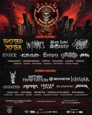 Bangers Open Air revela line-up da edição 2026 - Notícias - Arrepio Produções - Patos de Minas/MG