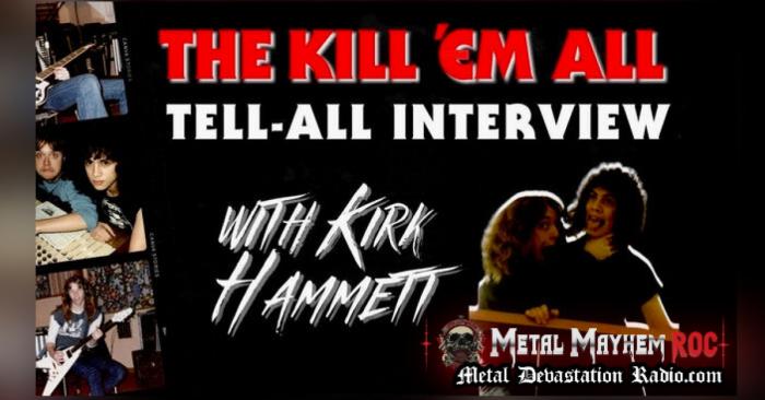 Kirk Hammett - Entrevistado por Metal Mayhem ROC na Metal Devastation Radio! - Notícias - Arrepio Produções - Patos de Minas/MG