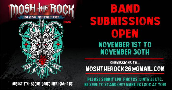 MOSH THE ROCK ISLAND METALFEST 2026 - Abre Inscrições de Bandas - Notícias - Arrepio Produções - Patos de Minas/MG