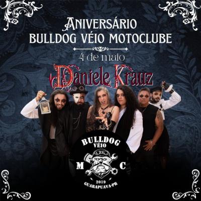DANIELE KRAUZ : Atração confirmada na celebração de 5 anos do Bulldog Véio Moto Clube - Notícias - Arrepio Produções - Patos de Minas/MG