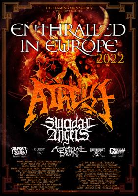 Atheist Band : THE ENTHRALLED IN EUROPE TOUR 2022 - Notícias - Arrepio Produções - Patos de Minas/MG