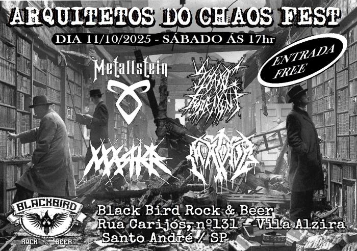 METALLSTEIN : ‘Arquitetos Do Chaos Fest’ acontece neste sábado (11) em Santo André/SP – confira! - Notícias - Arrepio Produções - Patos de Minas/MG