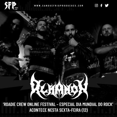 ALMANON : ‘Roadie Crew Online Festival – Especial Dia Mundial Do Rock’ acontece nesta sexta-feira (12) - Notícias - Arrepio Produções - Patos de Minas/MG