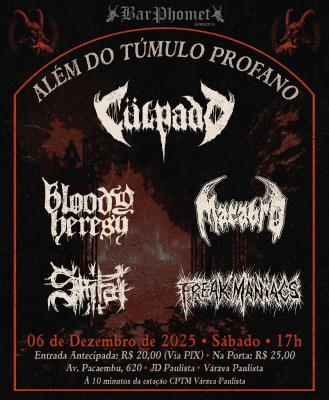 SHITAI: Death/Grind paulista destila brutalidade no festival ‘Além Do Túmulo Profano’ neste sábado (06) - Notícias - Arrepio Produções - Patos de Minas/MG