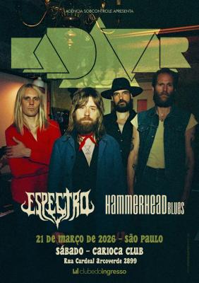 Kadavar em São Paulo (21/03) tem bandas de abertura reveladas - Notícias - Arrepio Produções - Patos de Minas/MG