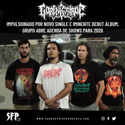 GORENCEPHALIC : Impulsionado por novo single e iminente debut álbum, grupo abre agenda de shows para 2026 - Notícias - Arrepio Produções - Patos de Minas/MG