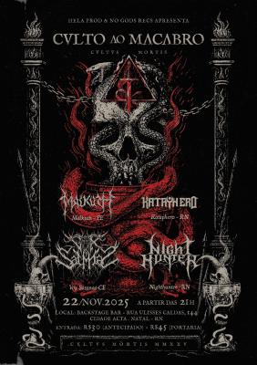 MALKUTH: Estreia da nova formação no ‘Cvlto ao Macabro – Cvltvs Mortis’ acontece neste sábado (22) em Natal/RN - Notícias - Arrepio Produções - Patos de Minas/MG